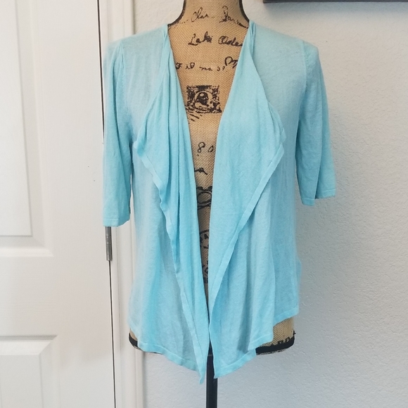 St. Tropez Sweaters - St. Tropez West linen blend sweater  sz M